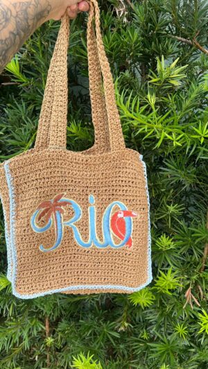 Bolsa Farm Rio Artesanal Tipográfico P