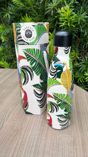 Garrafa Glub Glub Tucanos com Folhagens 500ml