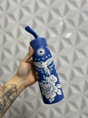 Garrafa Que Sede Lenço Tropical 500ml